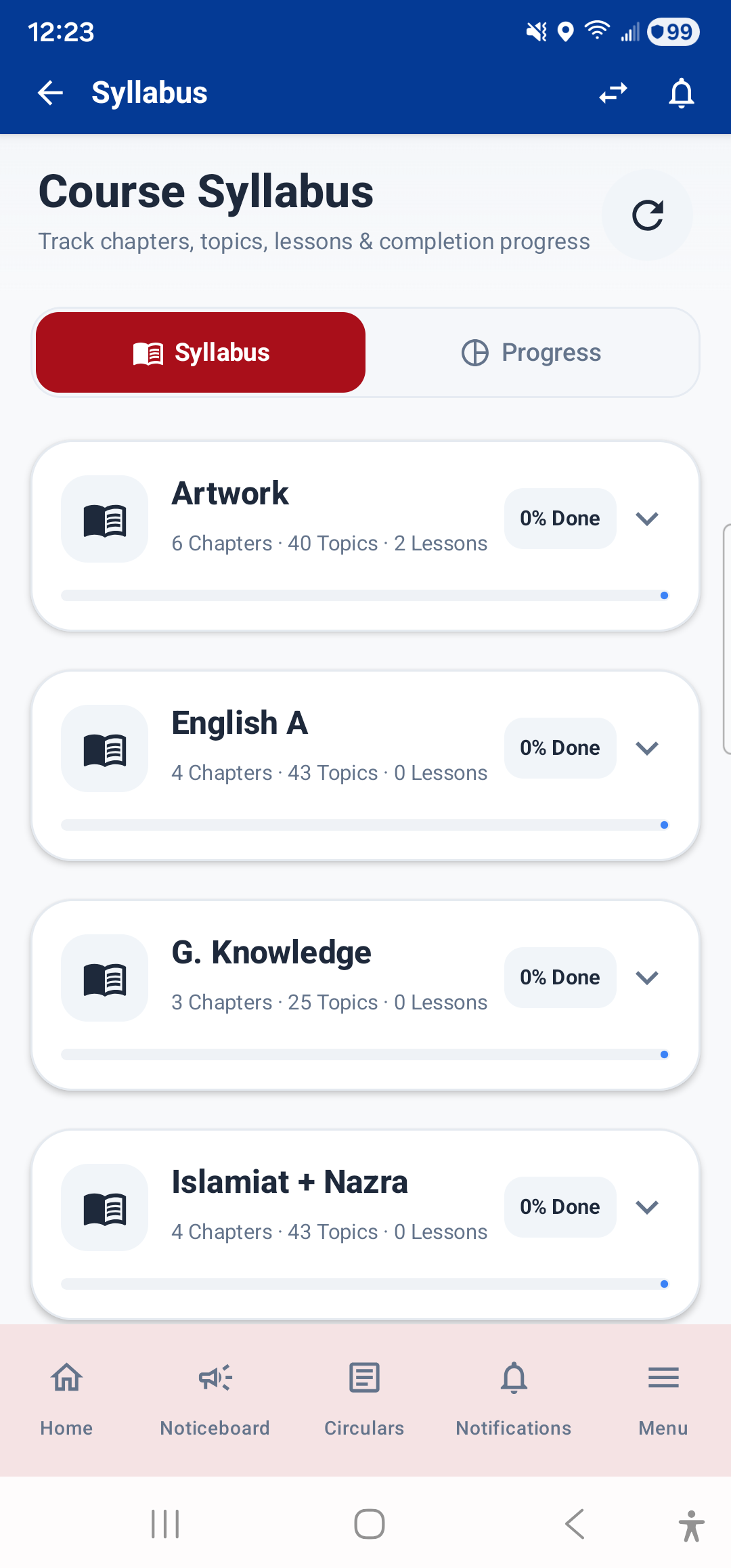 Syllabus & Lesson Plans: Track What's Being Taught